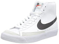 Nike Blazer Mid '77 Chaussures de Gymnastique, White/Black-Team Orange