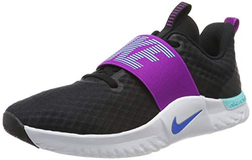 Nike Femme WMNS Renew in-Season TR 9 Chaussures de Gymnastique, Noir (Black/Photo Blue/Vivid Purple/Lt Aqua/White 007)