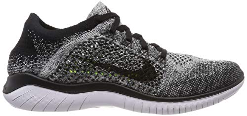 Nike Homme Free RN Flyknit 2018 Chaussures de Running Compétition, Blanc White Black 101
