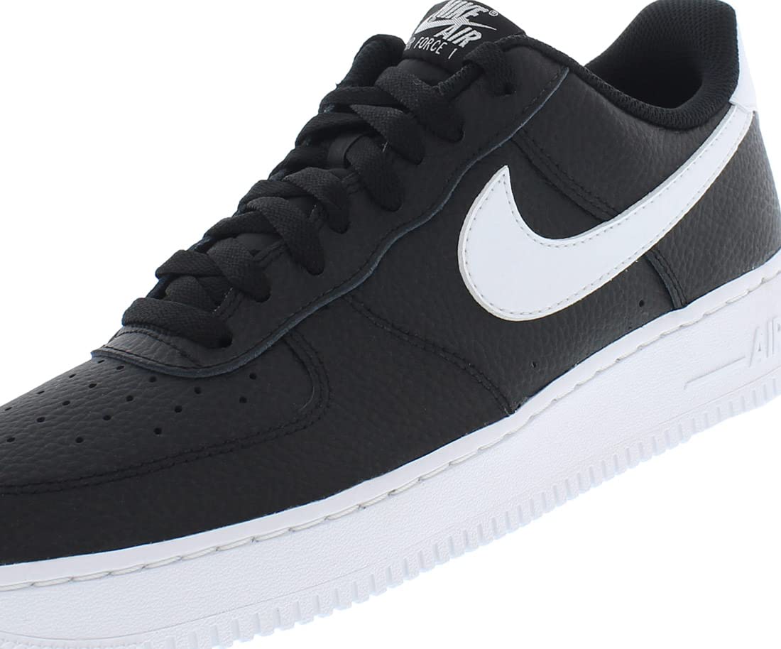 Nike Homme Air Force 1 '07 Chaussures, Black White
