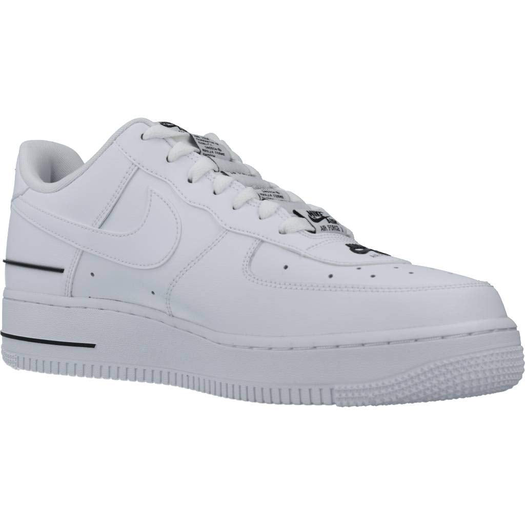 Nike Homme Air Force 1 '07 Lv8 3 Chaussure de Basket, Blanc/Blanc-Noir