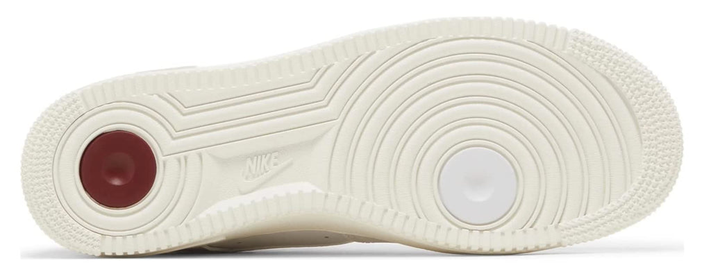 Nike Air Force 1 07 PRM Hommes Trainers DQ7664 Sneakers Chaussures (White sail Team Red 100)