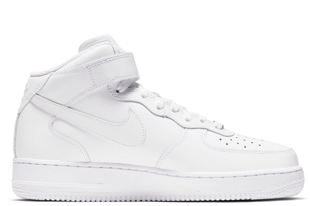 Nike Chaussures Air Force 1 Mid '07 en cuir pour femme, blanc