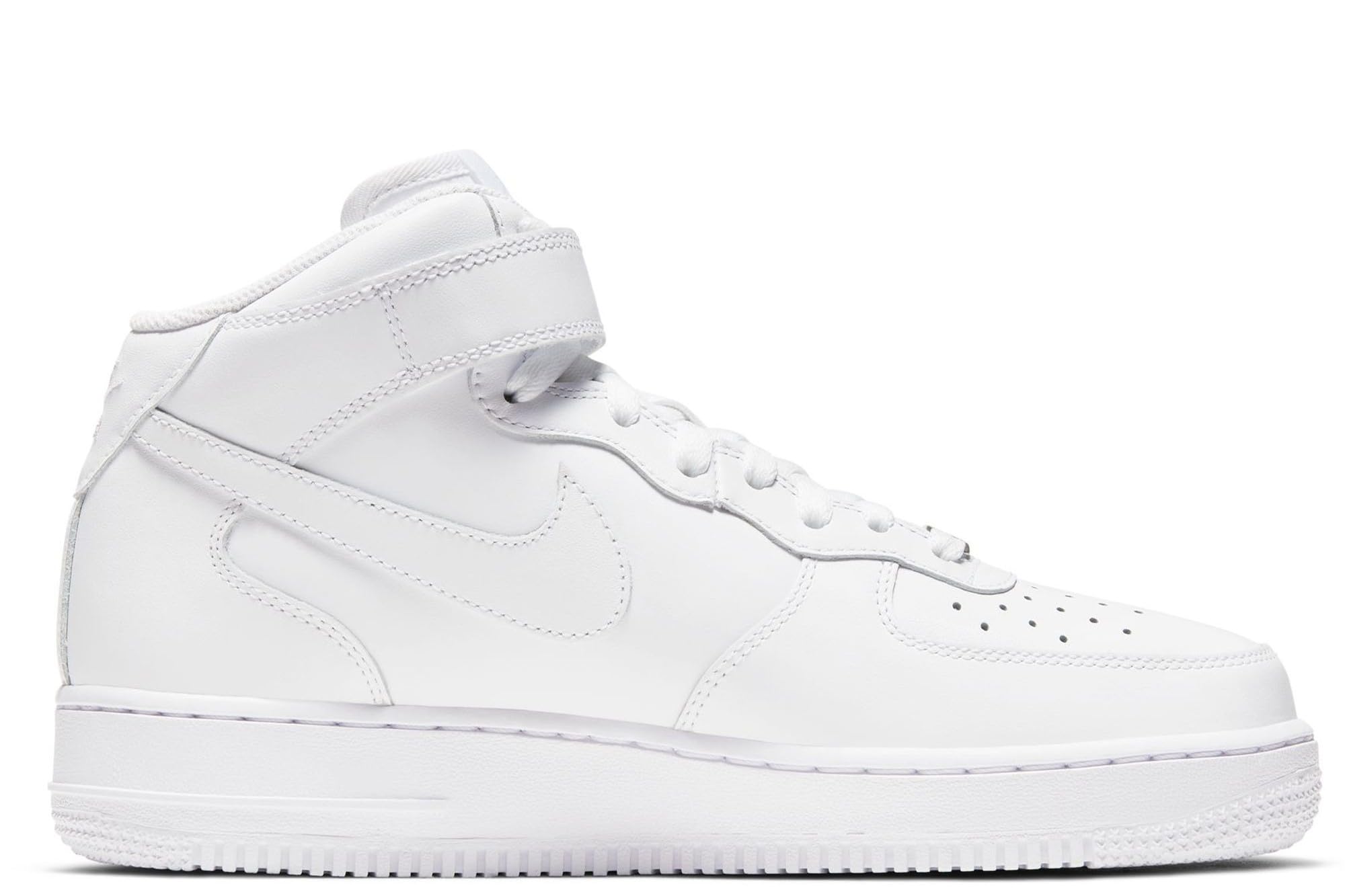 Nike Chaussures Air Force 1 Mid '07 en cuir pour femme, blanc