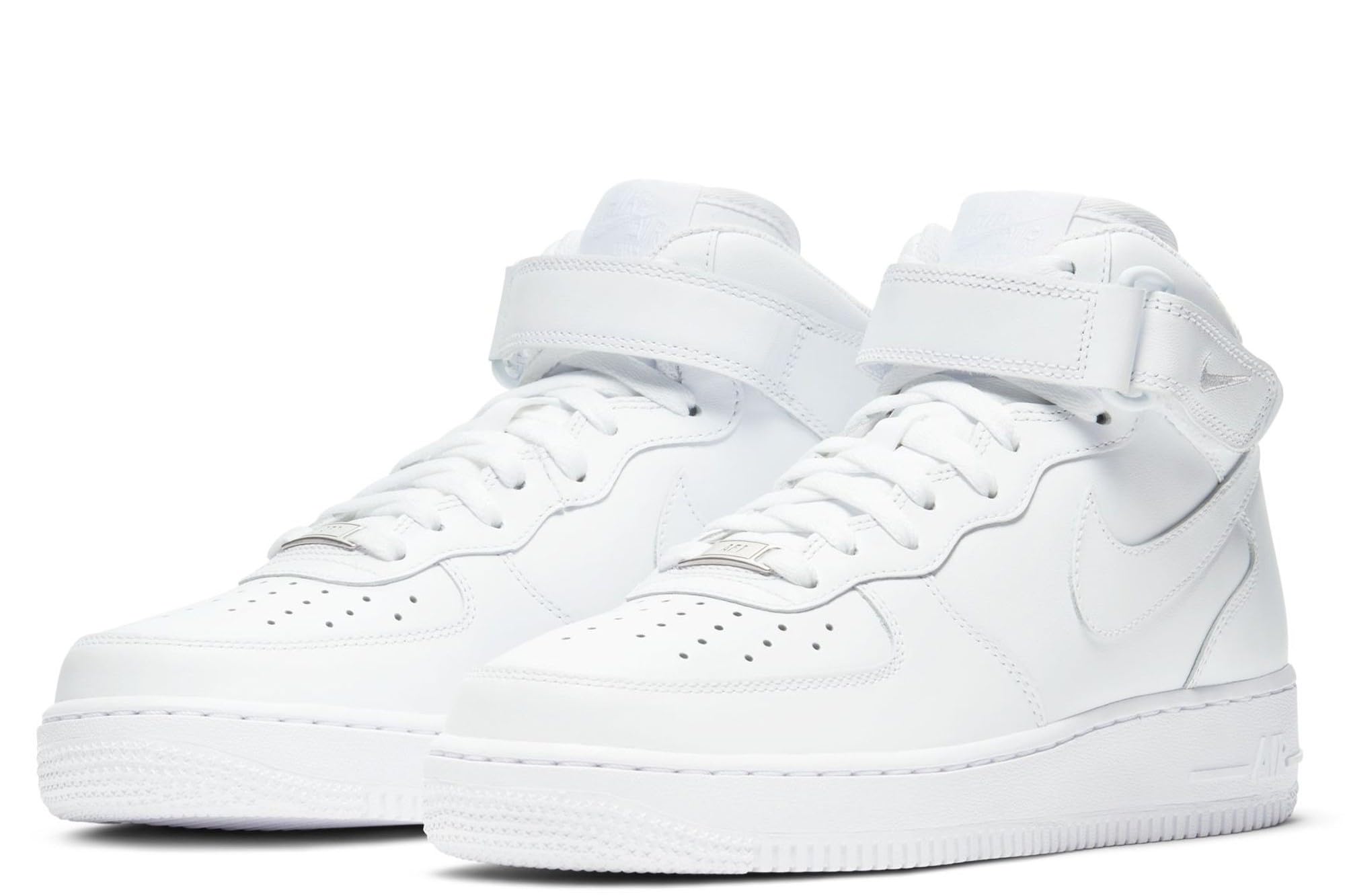 Nike Chaussures Air Force 1 Mid '07 en cuir pour femme, blanc
