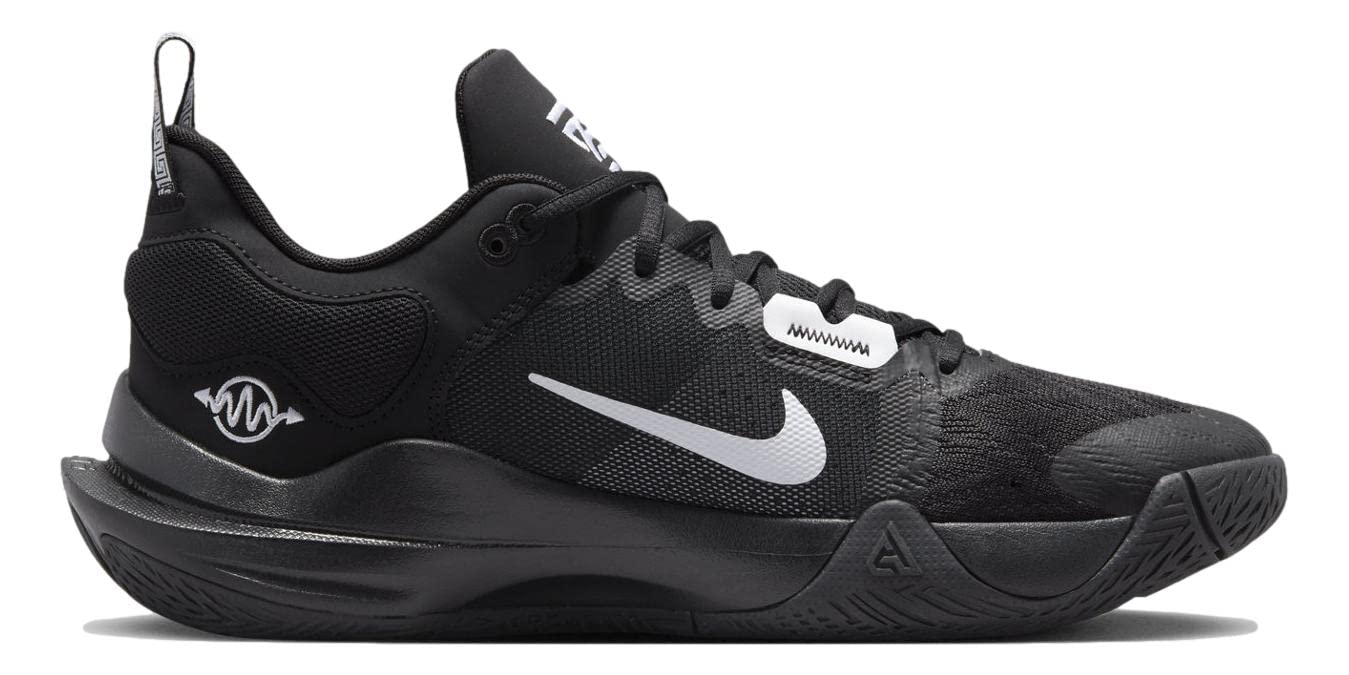 Nike Chaussures de basket-ball pour hommes, Noir/gris loup/blanc/noir
