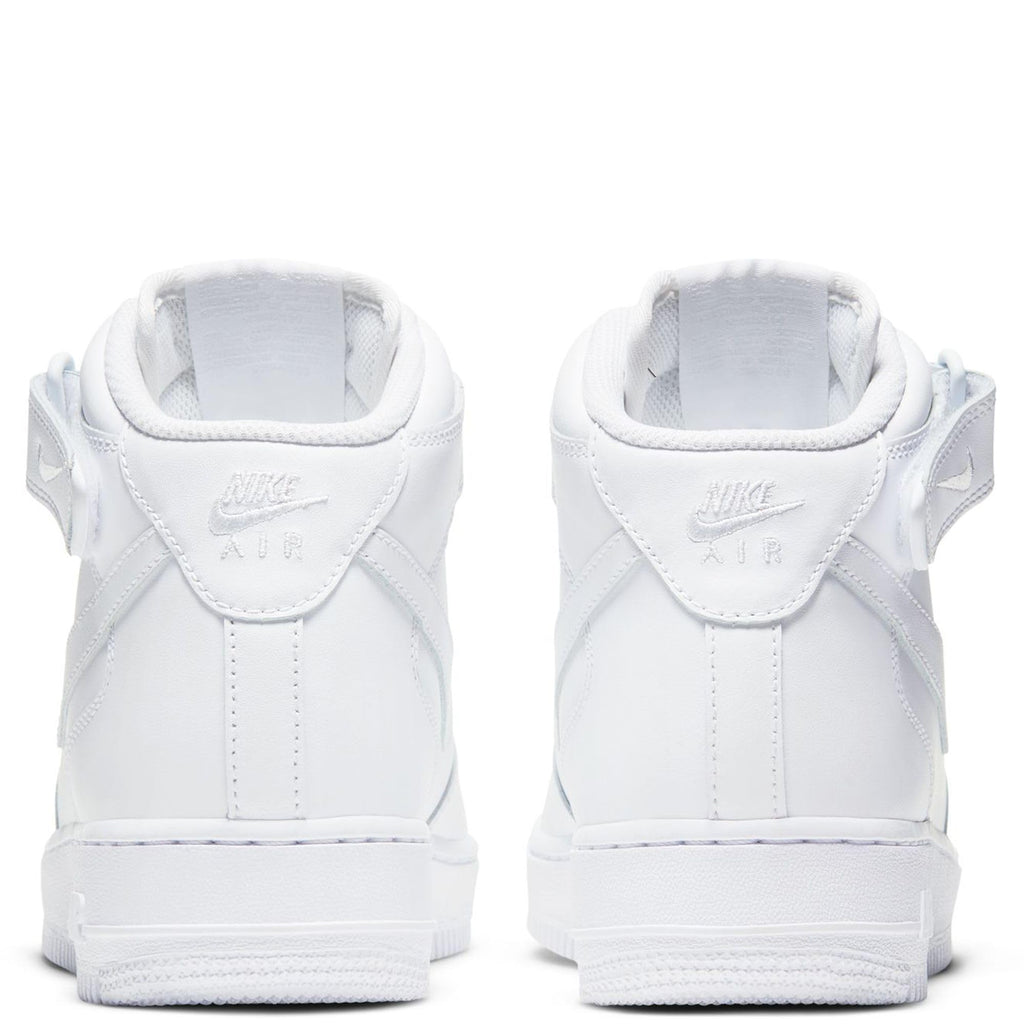 Nike Chaussures Air Force 1 Mid '07 en cuir pour femme, blanc