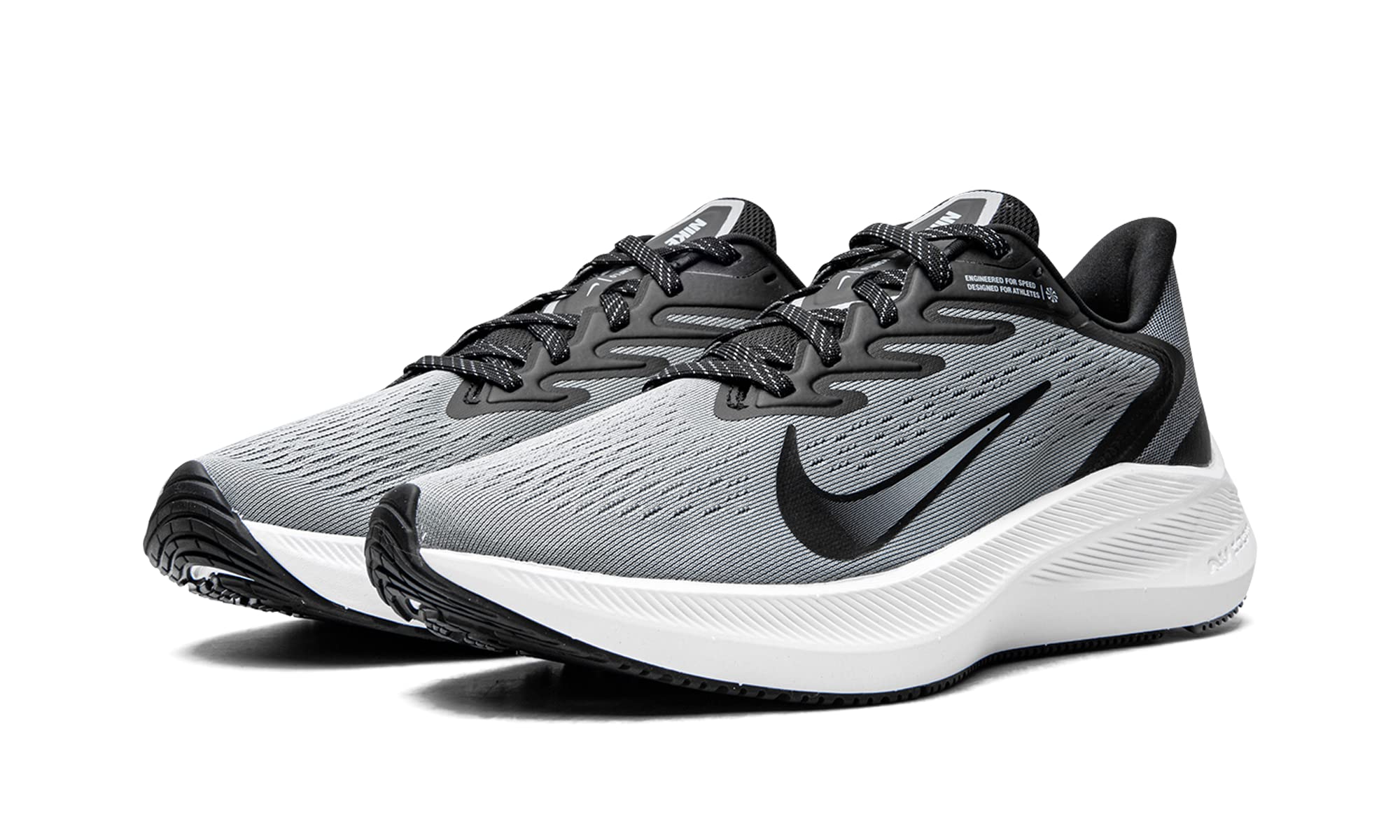 Nike Chaussures Zoom Winflo 7 pour homme, gris particules/noir-blanc