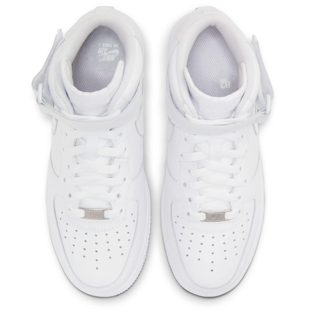 Nike Chaussures Air Force 1 Mid '07 en cuir pour femme, blanc