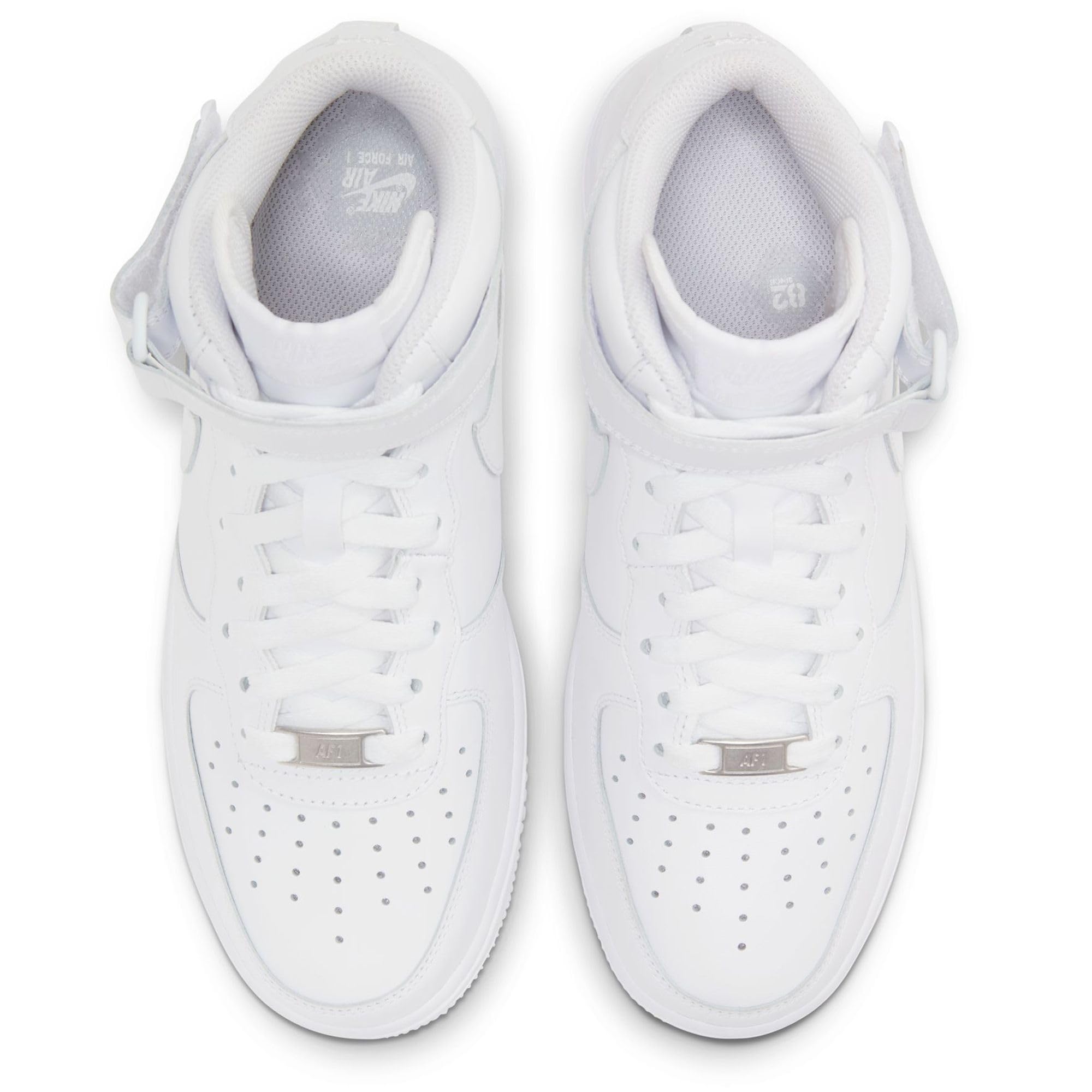 Nike Chaussures Air Force 1 Mid '07 en cuir pour femme, blanc