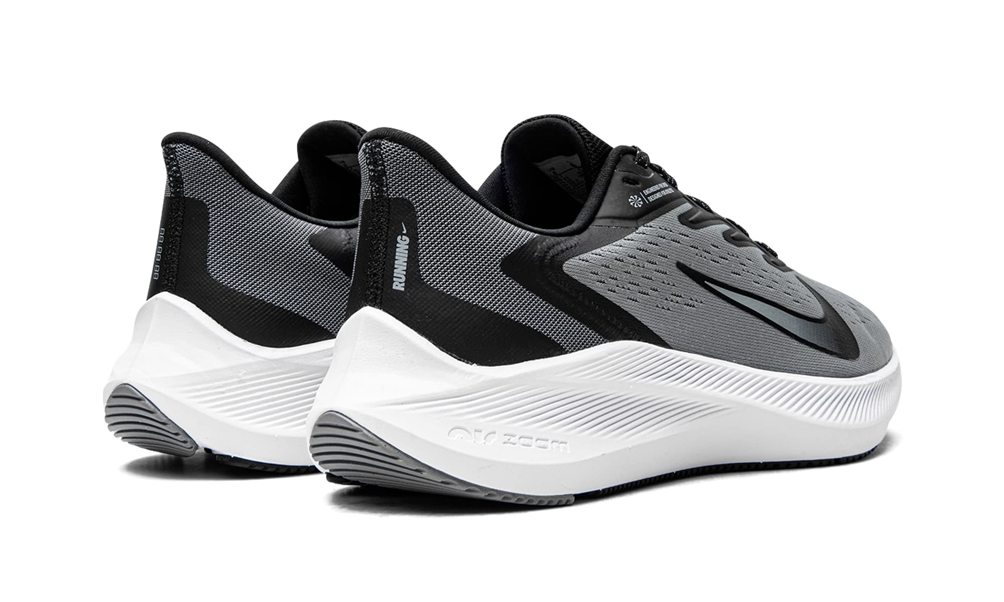 Nike Chaussures Zoom Winflo 7 pour homme, gris particules/noir-blanc