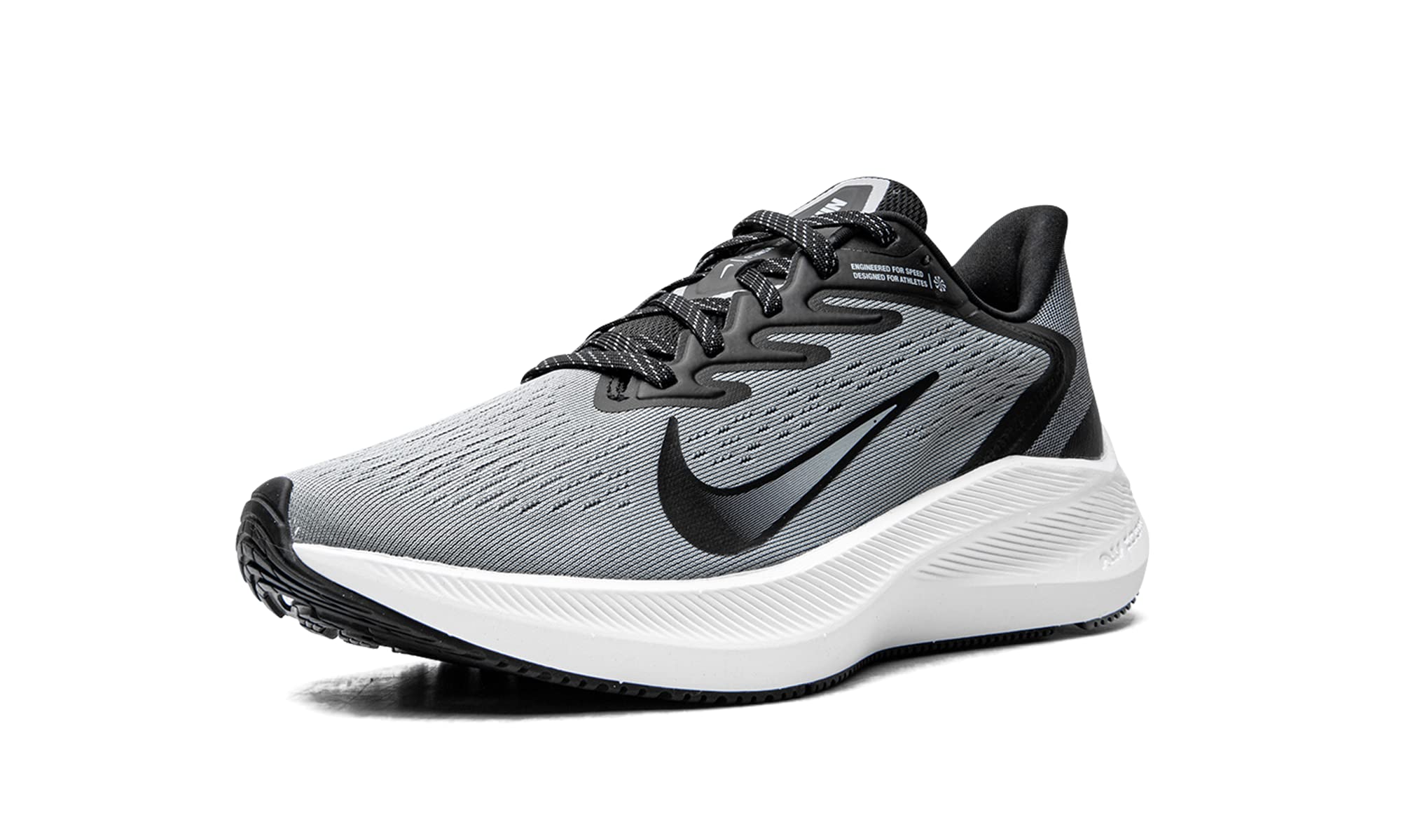 Nike Chaussures Zoom Winflo 7 pour homme, gris particules/noir-blanc