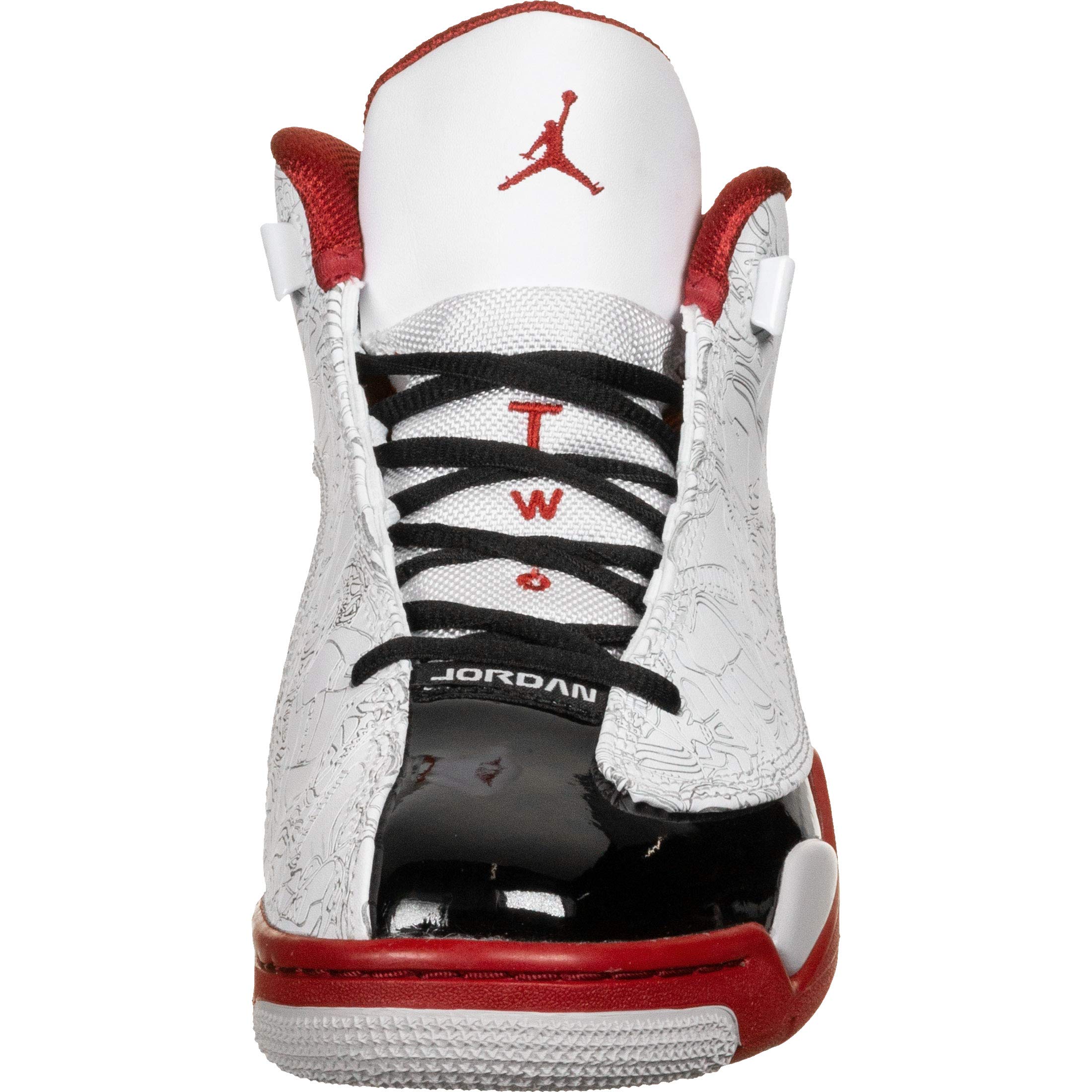 Nike Homme Air Jordan Dub Zero Chaussure De Course, White/Black-Varsity Red-Neutral Grey