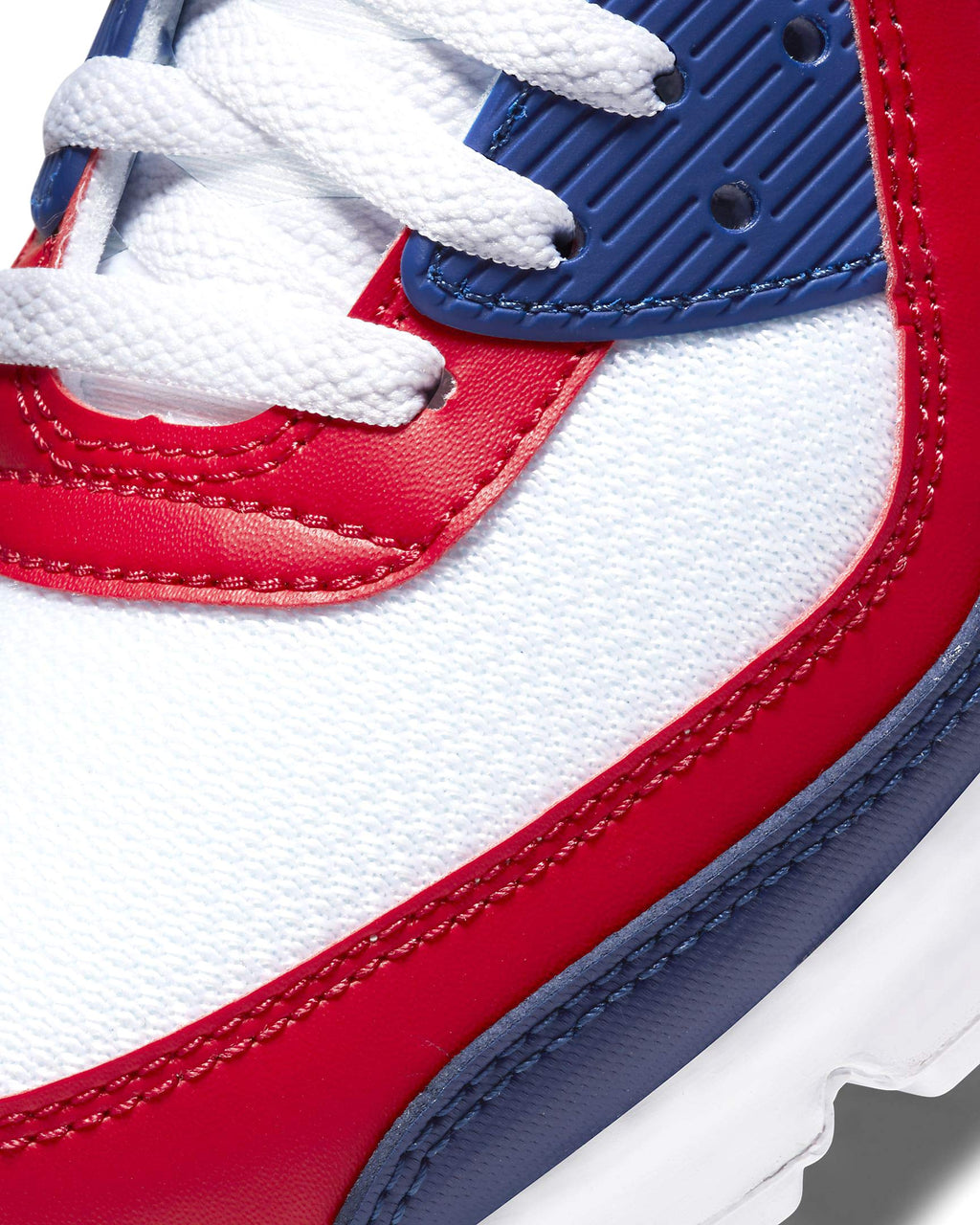 Nike Air Max 90 Hommes Chaussures De Course Casual Cw5456-100, Bleu (Blanc/blanc/rouge profond)