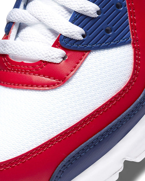 Nike Air Max 90 Hommes Chaussures De Course Casual Cw5456-100, Bleu (Blanc/blanc/rouge profond)